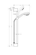 Душевой гарнитур Hansgrohe Crometta 85 Multi/Unica'Crometta 27767000