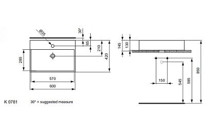 Раковина Ideal Standard Strada K078101 фото 3