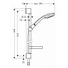 Душевой гарнитур Hansgrohe Croma 100 Vario EcoSmart/Unica'C 27776000 фото 2