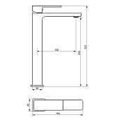 530250000 Gala высокий смеситель для умывальника, хром