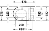 Крышка-биде для унитаза со скрытым подключением Duravit SensoWash Starck f Light 612001012000310 фото 5