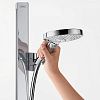 Штанга для душа HANSGROHE Unica E 27640400 с держателем для лейки, полкой и шлангом, цвет Белый/Хром фото 3