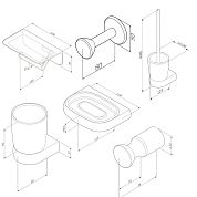 AK30D0306W Sensation набор аксессуаров для зоны красоты и туалета