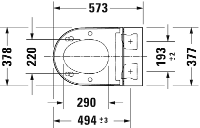 Крышка-биде для унитаза со скрытым подключением Duravit SensoWash Starck f Light 612001012000310 фото 6