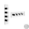 Смеситель Gessi Quadro Wellness 43006-707 шлифованный черный металл фото 1