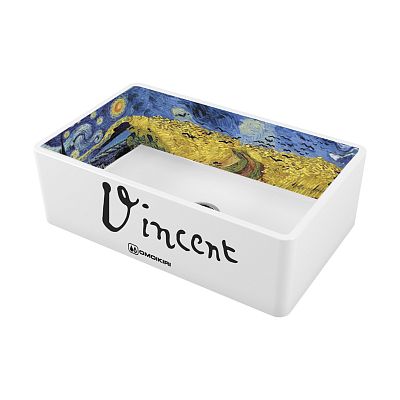 Omoikiri Mikura 76-Vangogh Natceramic/белый фото 1