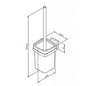 A9033400 Gem, Стойка с туалетной щеткой