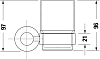 Держатель стакана Duravit D-Code 0099201000 хром фото 3
