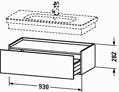 Тумба подвесная Duravit DuraStyle DS628201414 терра фото 2