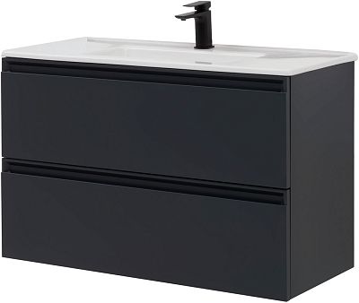 Тумба под раковину Allen Brau Eclipse 100 1.E1003.AM антрацит матовый фото 9