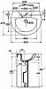 E4159NG-00 раковина PATIO /60x47/ (бел) фото 2