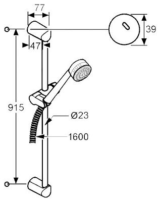 Душевой гарнитур Kludi Zenta 608400500  фото 2