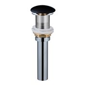 AQM7002-0MB Донный клапан без перелива, керамическая накладка, цвет черный матовый