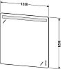 Зеркало с подсветкой Duravit LuvLU976400000 фото 2