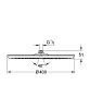 Верхний душ Grohe Rainshower Cosmopolitan 400 28778000 фото 2