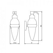 РАСПРОДАЖА Дозатор для жидкого мыла NOVASERVIS Metalia 1 6155/1.0 Хром