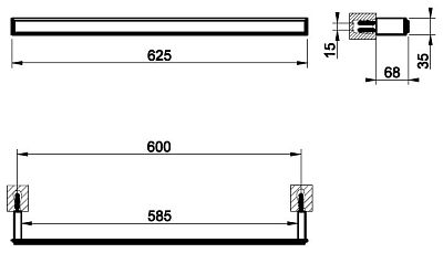 Полотенцедержатель Gessi Eleganza Accessories 46503-713 античная латунь фото 2