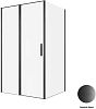 Душевой уголок Allen Brau Priority 120x80 3.31009.BBA + 3.31015.BBA черный браш фото 1