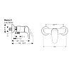 Смеситель для душа Hansgrohe Metris E 31670000 Хром фото 2