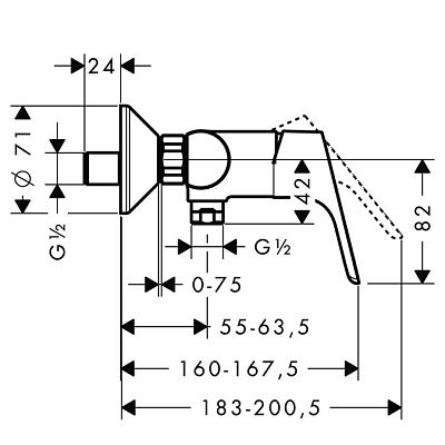 Смеситель Hansgrohe Focus Е2 31960000 фото 2