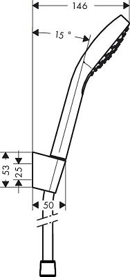 Душевой набор Hansgrohe Croma Select S 1jet 26420400 фото 2