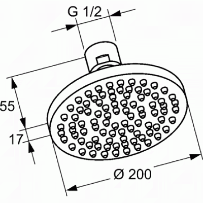 386300576 набор встраиваемого смесителя с ручным и верхним душем для ванны BOZZ 7 in 1 (хром) фото 5