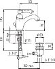 Смеситель для раковины Cezares MARGOT-LSM1-01-Bi фото 2