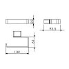 Бумагодерж. без крышки "кв-т" (горизонт.) (11343A-BP) фото 2