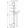 Душевой гарнитур Hansgrohe Raindance Unica’S Puro 28631820 фото 2