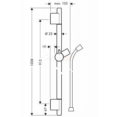 Душевой гарнитур Hansgrohe Raindance Unica’S Puro 28631820 фото 2