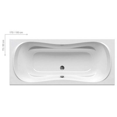 CA21000000 ванна прямоугольная CAMPANULA II /170x75/ (белый) фото 1