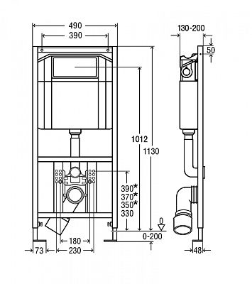 Инсталляция для подвесного унитаза Viega Eco Plus 606664 (снято с производства) фото 5
