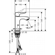 Смеситель Hansgrohe Metris 31186000