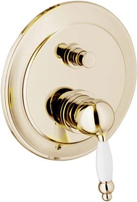 Смеситель для душа Webert Dorian DO860101 Золото/белый фото 1