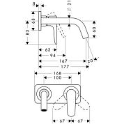 Смеситель Hansgrohe Axor Citterio М 34112000