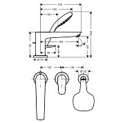 Смеситель для ванны Hansgrohe Talis E 71731000