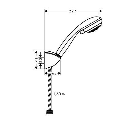 Душевая лейка Hansgrohe Crometta 85 Variojet Porter'C 27559000 фото 2