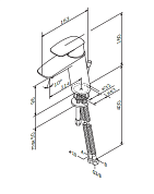 F71A02100 Spirit V2.1 смеситель д/умывальника, хром, шт