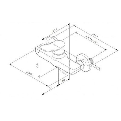 F85A20000 X-Joy, смеситель для душа, хром, шт фото 2