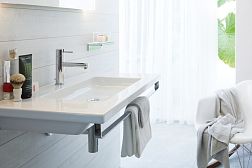 РАСПРОДАЖА Полотенцедержатель Laufen Living Square 3.8143.2.004.000.1 60 см, для раковины 8.1643.1, хром