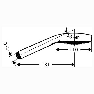 Душевая лейка Hansgrohe Croma Select E Multi 26810400 фото 2