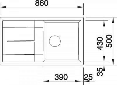 Кухонная мойка Blanco METRA 5 S 513036 фото 3