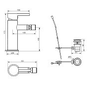 360240000 Scandinavian Pure Смеситель для биде, хром