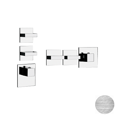 Смеситель Gessi Rettangolo Wellness 43214-707 шлифованный черный металл фото 1