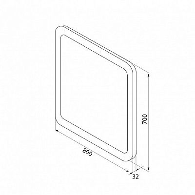 Зеркало IDDIS Edifice 80 (EDI8000i98) фото 2