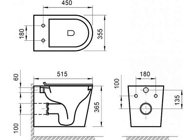 Унитаз подвесной BelBagno Flay-R BB053CHR фото 3
