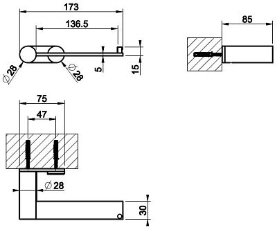 Держатель для туалетной бумаги Gessi Gessi316 Accessories 54749-708 шлифованная медь фото 2
