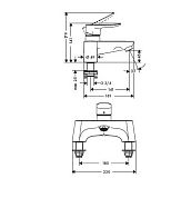 Смеситель Hansgrohe Metris 31423000