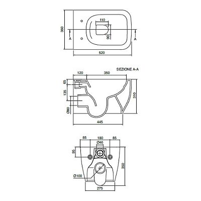 Унитаз Scarabeo Teorema 2.0 5126CLBK фото 2