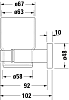 Держатель стакана Duravit D-Code 0099191000 хром фото 3